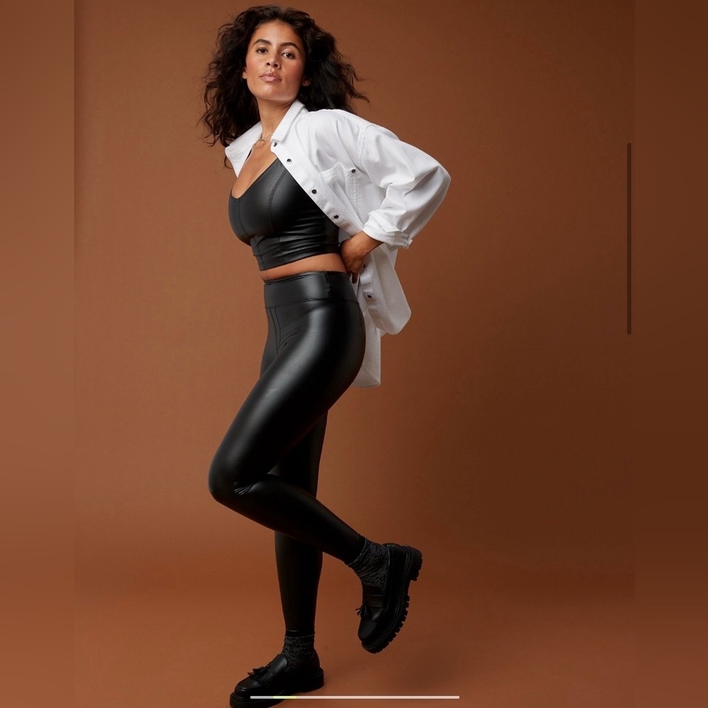 Nwt Offline By Aerie Real Luxr Faux Leather Leggings